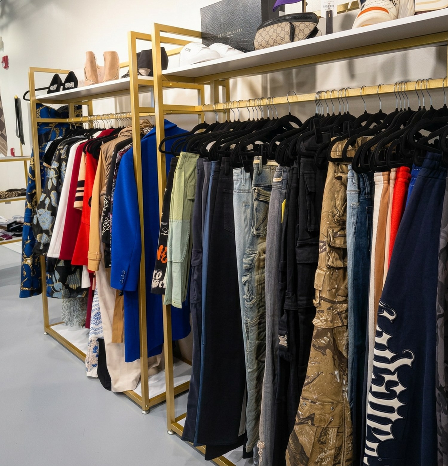 Designer clothing at Mikal Coy boutique
